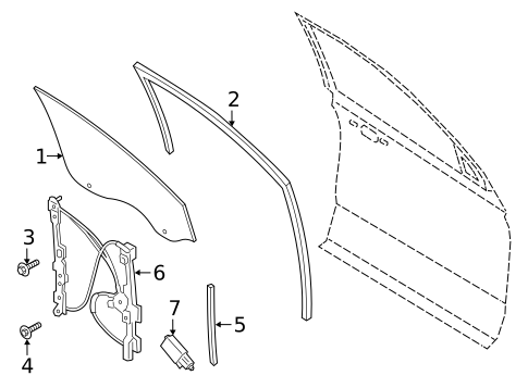 Glass, Windows & Related Components for 2019 Ford Expedition #1