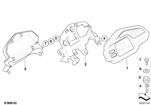 Instrument Cluster for 2008 BMW-Motorrad G 650 Xmoto #0