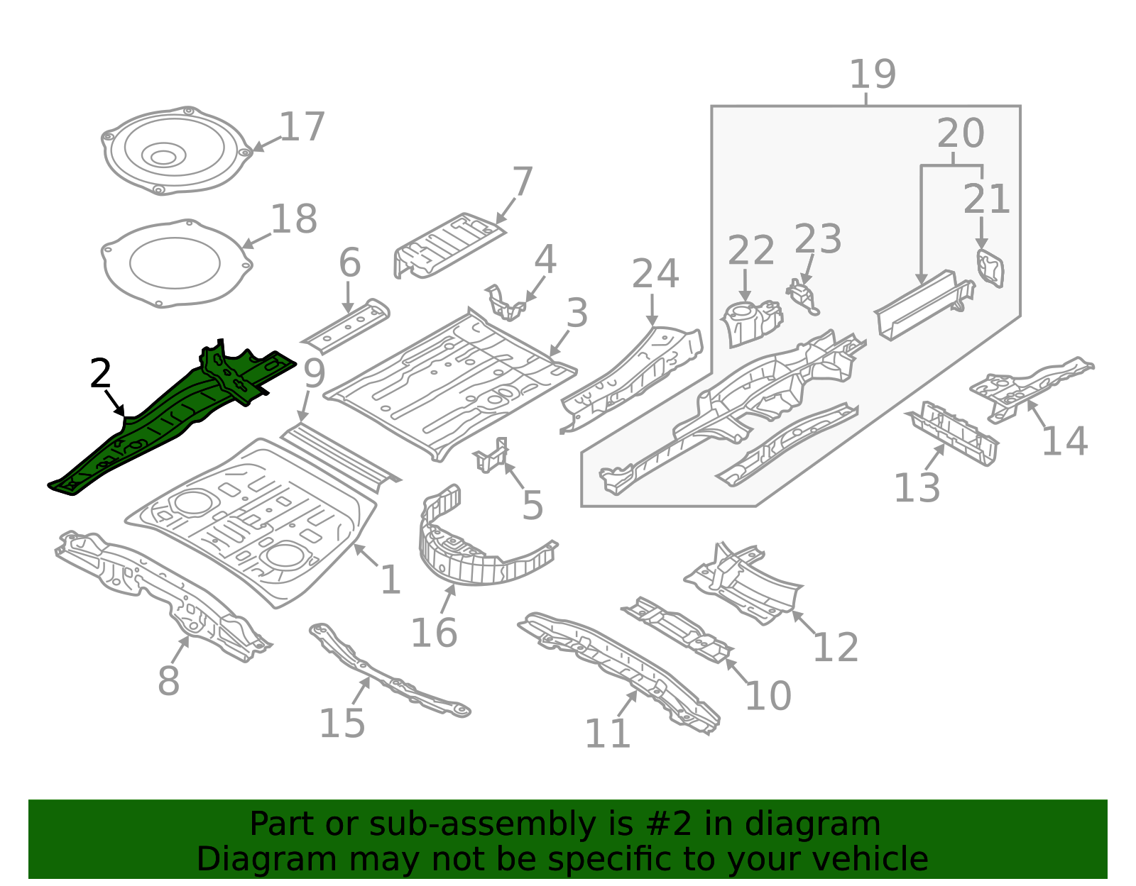 52124XC01A9P - 2019-2024 Subaru Ascent - Floor Side | Subaru Parts HQ