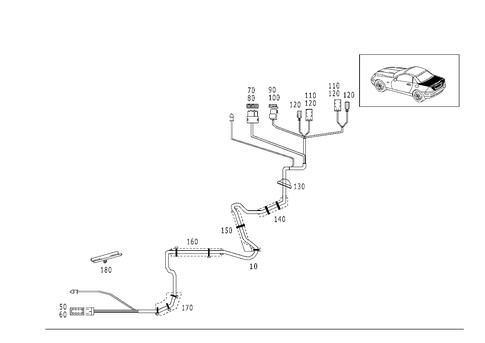 Piping Rear Lid for 1999 Mercedes-Benz SLK 230 #0