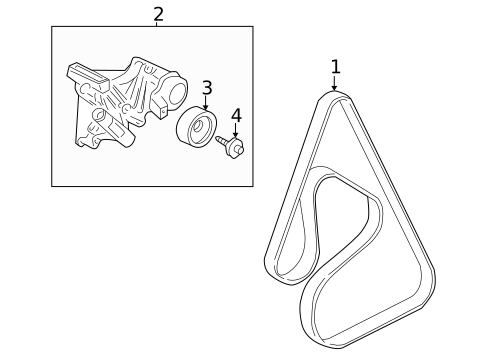 Belts & Pulleys for 2008 Pontiac Grand Prix #0