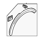 87741AT100 - : Wheel Opening Molding for Kia: Niro, Niro EV Image