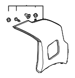 87860AT000 - Body: Upper Molding for Kia: Niro, Niro EV Image