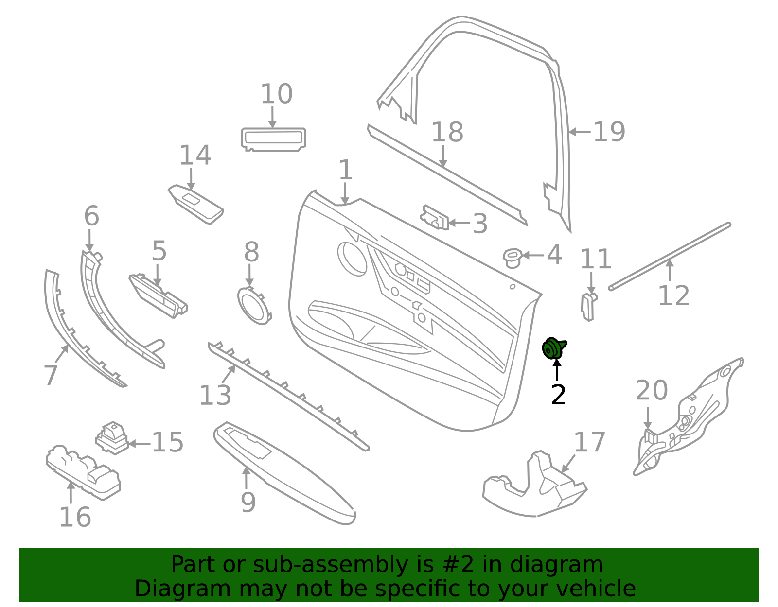 51418224768 - Door Trim Panel Clip (51-41-8-224-768) | BMW of