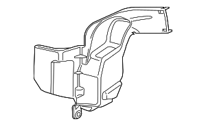 1K1614321B - Electrical: 2009-2022 Volkswagen - Heat Shield for Volkswagen: Golf, Golf R, GTI, Jetta, Passat, Rabbit Image