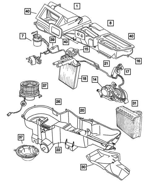 Air Conditioner and Heater Units for 2003 Jeep Liberty #0
