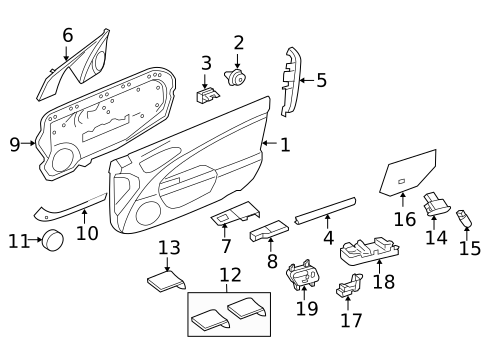 Interior Trim - Door for 2007 Jaguar XK #0