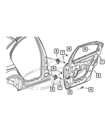 5012462AG - Doors and Related Parts: Rear Door, Right for Mopar Image