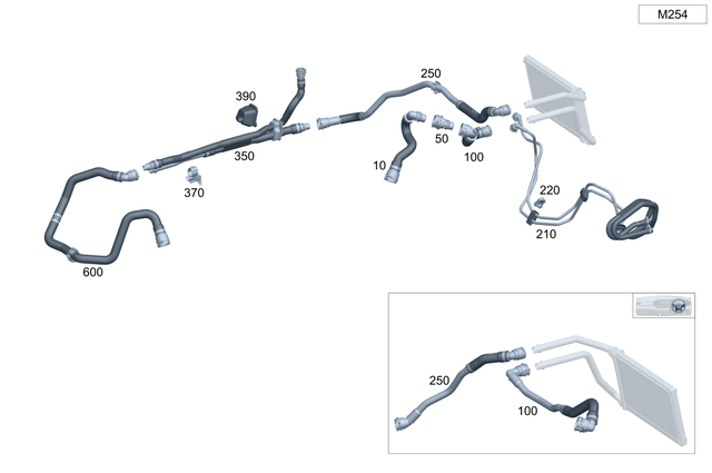 2548301002 - : Hose Line for Mercedes-Benz Image
