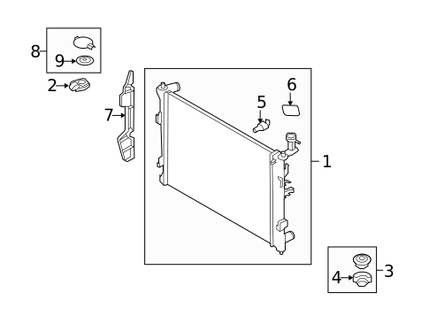 Radiator & Components for 2011 Kia Forte #0