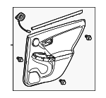 6763047271E0 - : 2010-2011 Toyota Prius - Door Trim Panel for Toyota: Prius Image