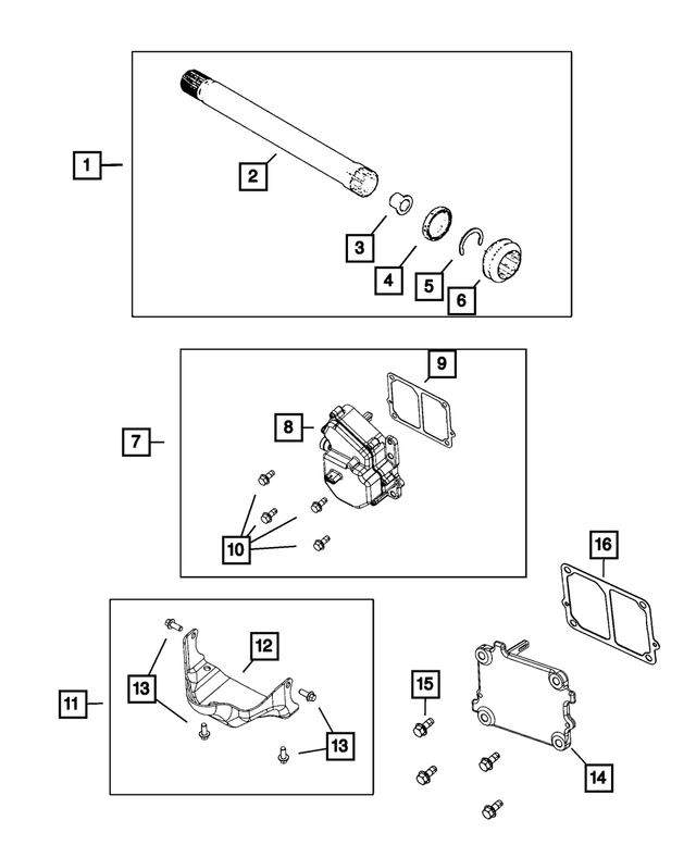 83504813 - Differential and Drive Line: Axle Shift Collar for Mopar Image image
