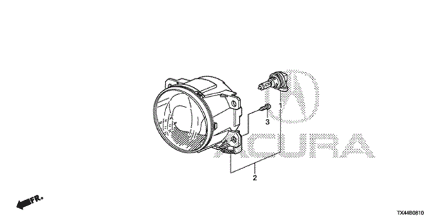 Foglight for 2013 Acura RDX #0