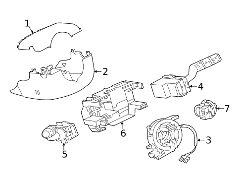 Shroud, Switches & Levers for 2020 Jaguar F-Pace #0