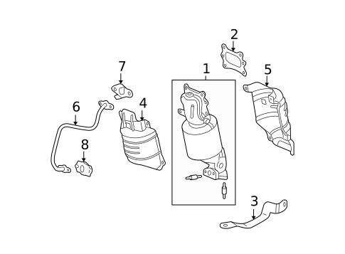 Exhaust Manifold for 2010 Honda Accord #1