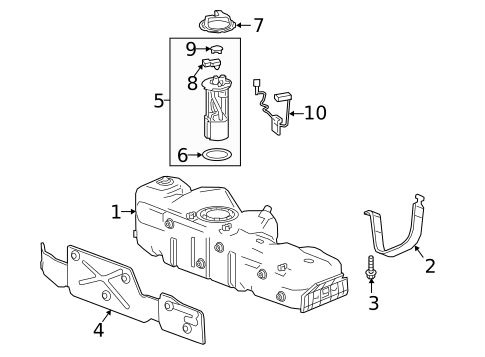 Fuel Pumps & Related Components for 2022 GMC Sierra 1500 Limited #0