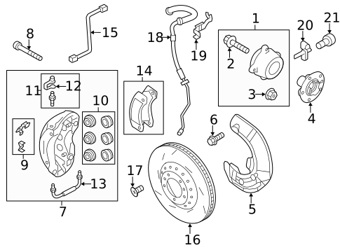 Front Brakes for 2017 Porsche Cayenne #0