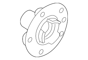 95834160501 - Brakes: Wheel Hub for Porsche Image