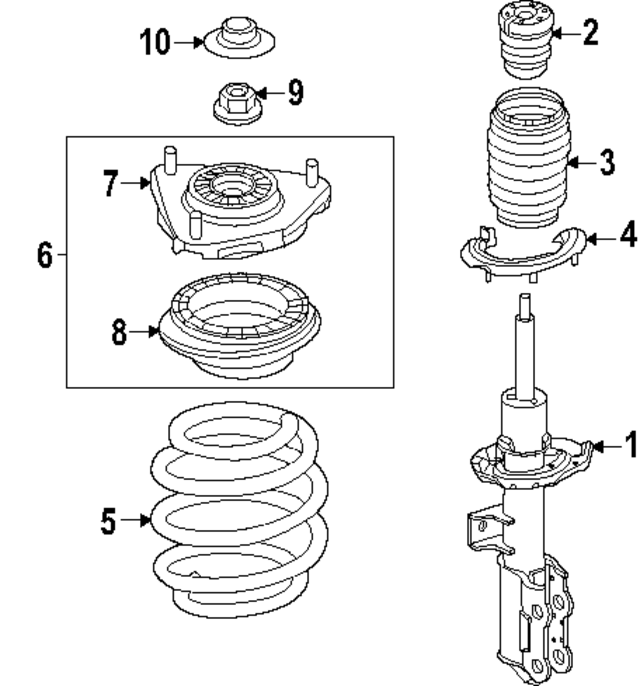 54651CU100 - : Strut for Hyundai Image