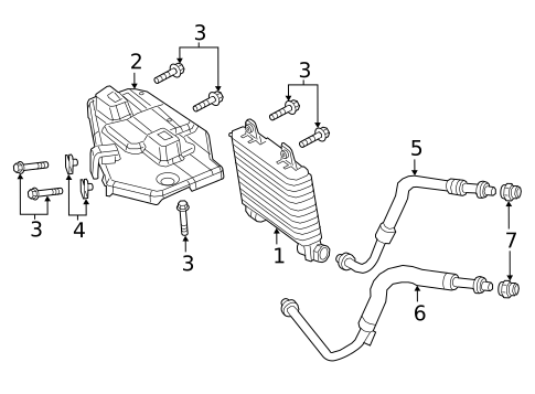 Engine Oil Cooler for 2018 Jeep Grand Cherokee #0