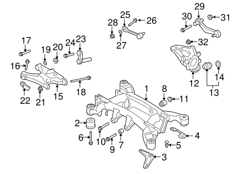 Rear Suspension for 2008 BMW X5 #1