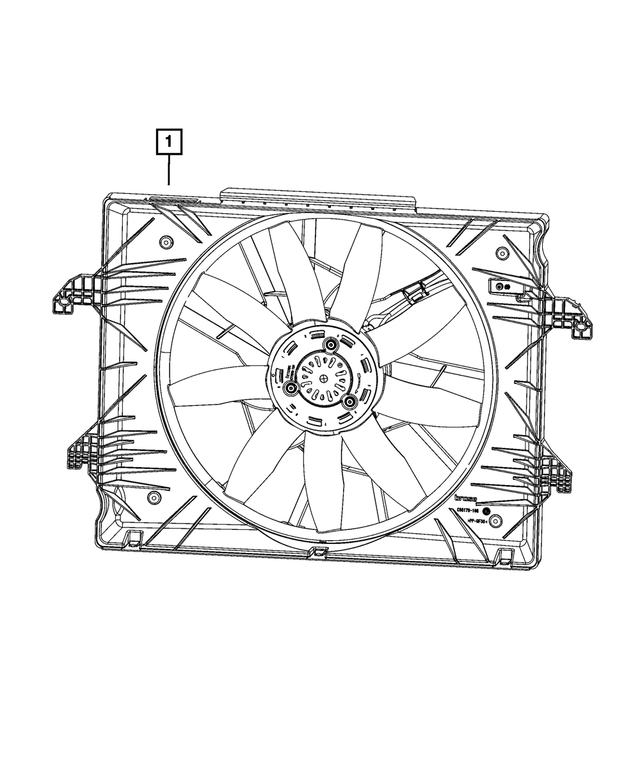 68430018AA - : Radiator Cooling Fan Module for Mopar Image