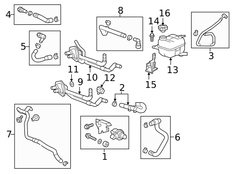 Hoses & Pipes for 2017 Cadillac XT5 #3