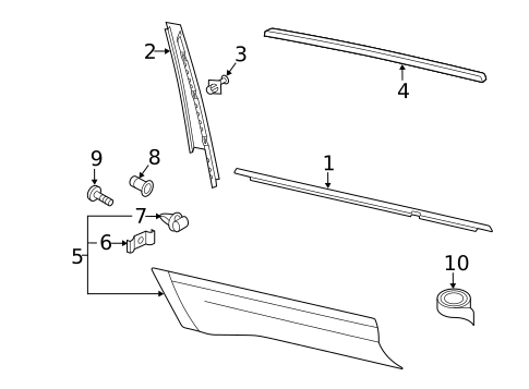 Exterior Trim - Rear Door for 2025 Volkswagen Atlas Cross Sport #0