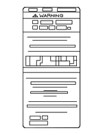 7430A480 - Body: Air Bag Label for Mitsubishi: Eclipse Cross, Lancer, Mirage, Mirage G4, Outlander, Outlander PHEV, Outlander Sport Image