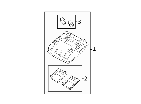 Overhead Console for 2012 Kia Sorento #0