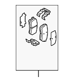 583021MA40 - : Brake Pads Rear for Kia: Forte, Forte Koup Image