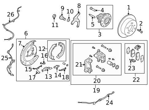 Parking Brake for 2013 Kia Forte #0