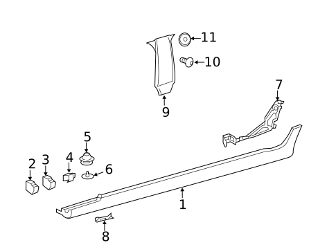 Exterior Trim - Pillars for 2022 Mercedes-Benz CLS 450 #0