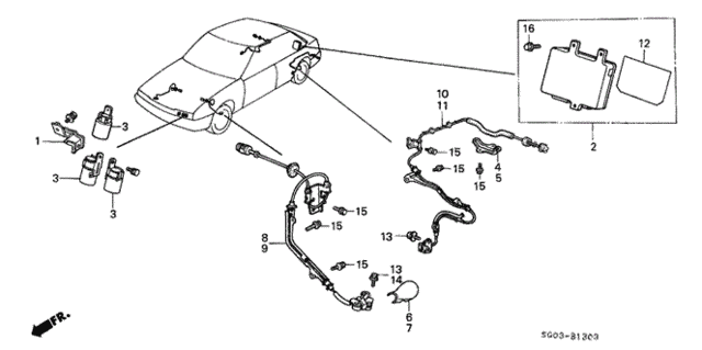 Control Unit (A.L.B.) for 1987 Acura Legend #0