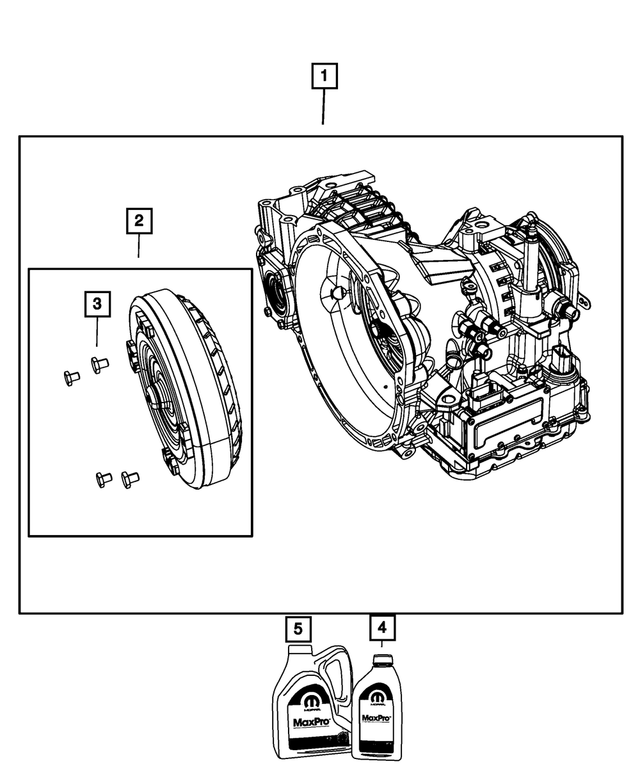 R5093888AE - 4-Speed; Automatic VLP Transaxle: Torque Converter Kit for Mopar Image