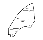 4H0845201A - : Door Glass for Audi: A8 Quattro, S8 Image