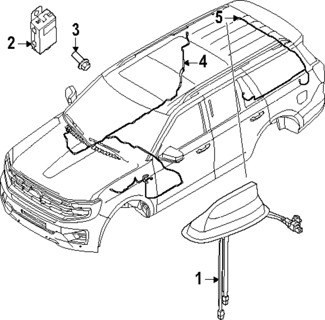 RL1Z14F662RA - : Antenna Cable for Ford: Expedition | Lincoln: Navigator Image