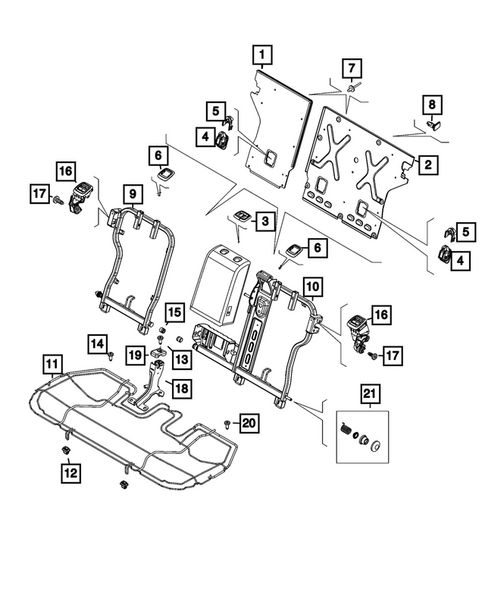 Rear Seats - Second Row Adjusters, Recliners, Shields and Risers for 2025 Alfa Romeo Tonale #0