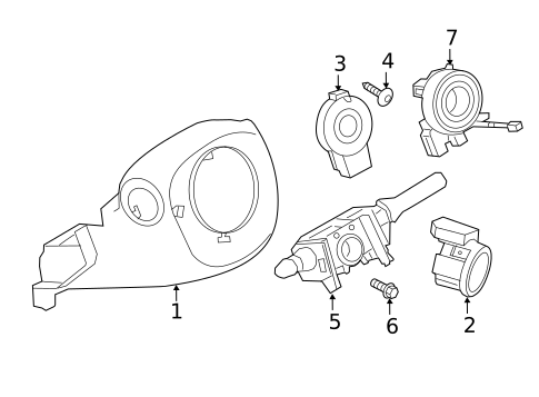 Shroud, Switches & Levers for 2025 Nissan Kicks Play #0