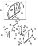 55112436AB - Body Sheet Metal Except Doors: A Pillar Baffle, Lower for Dodge: Ram 1500, Ram 3500 | Ram: 1500, 1500 Classic Image
