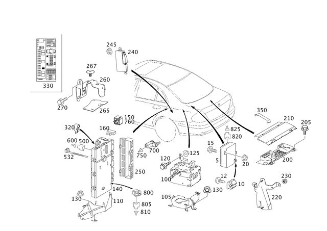 2115408645 - Electrical Equipment and Instruments: Control Unit for Mercedes-Benz: CLS500, CLS55 AMG, CLS550, CLS63 AMG, E320, E500, E55 AMG Image image
