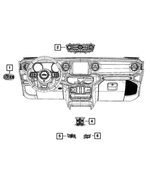 6SX73DX9AA - : Center Stack for Jeep: Gladiator, Wrangler Image