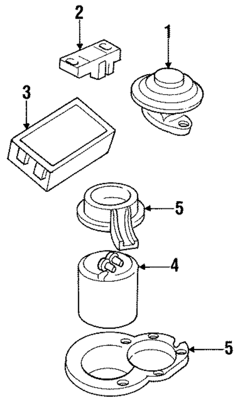 Emission Components for 1992 Pontiac Sunbird #0