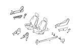 2019101027 - Front Seats: Rail for Mercedes-Benz: 190, 190D, 190E, 200, 200D, 300CE, 300D, 300E, 300TD, 300TE Image