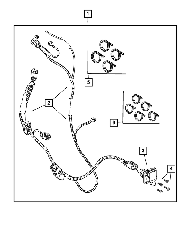 68046310AA - Mopar Accessories - Component Parts: Tie Strap for Mopar Image