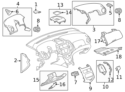 Instrument Panel Components for 2016 Chevrolet Sonic #0