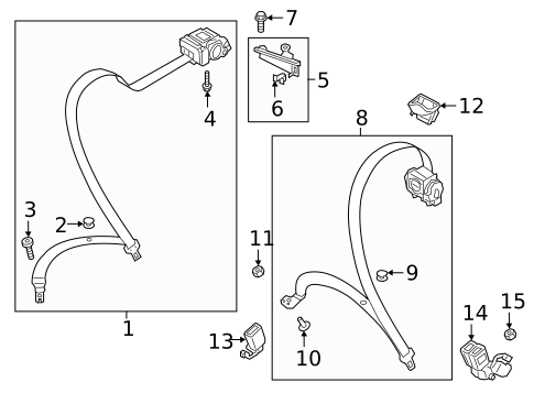 Seat Belt for 2025 Audi S7 Sportback #3