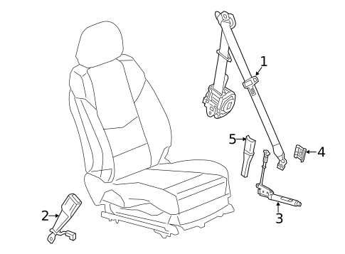 Seat Belt for 2014 Cadillac ELR #0
