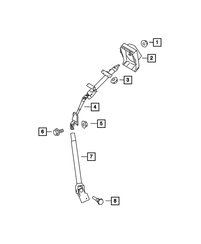 6105169AA - Steering: Hex Flange Lock Nut for Mopar Image