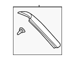 6279176010 - Body: Quarter Glass Molding for Lexus: CT200h Image